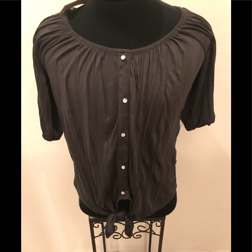 NEW Pewter FRENCH LAUNDRY SzXL Petite TOP